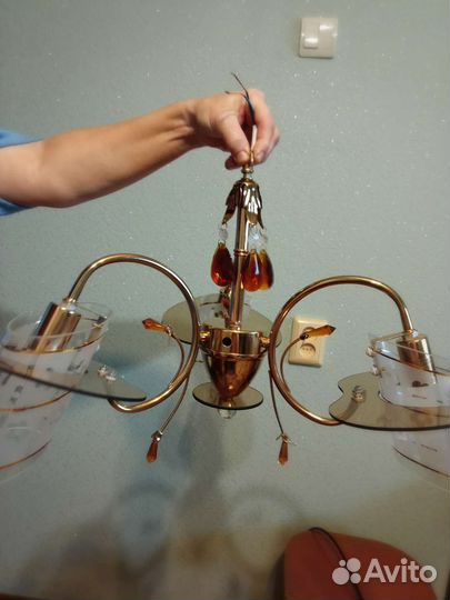 Люстра потолочная 3х рожковая