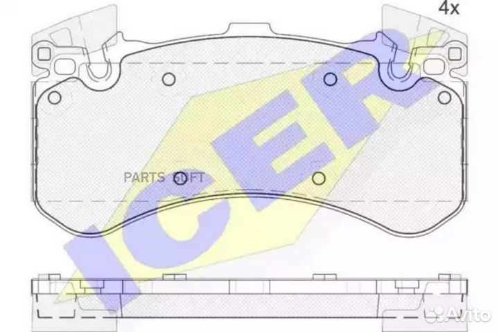 Icer 182070 Колодки дисковые передние
