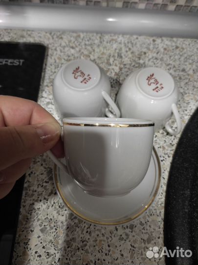 Чашка с блюдцем новая СССР набором продается