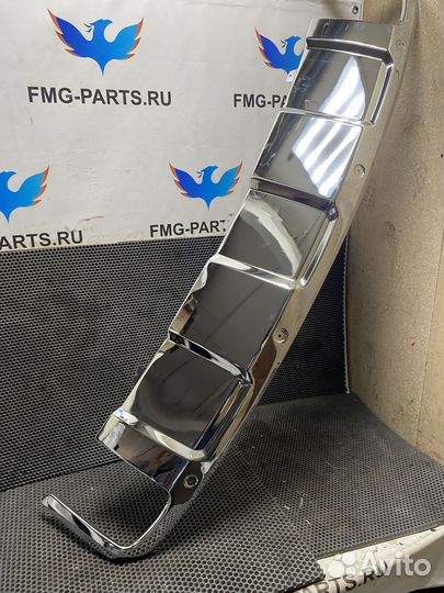 Хром заднего бампера Mercedes ML 164 рестайлинг