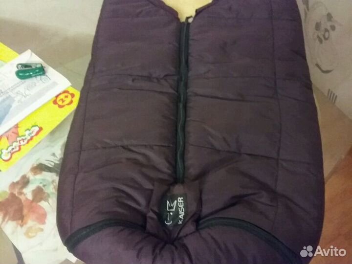 Конверт из овчины в коляску, санки Kaiser (Германи