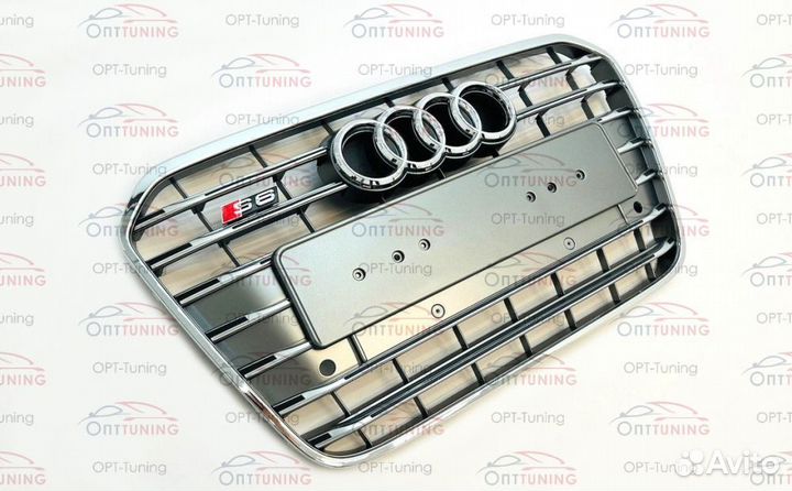 Решётка на Audi A6 11-14 в стиле S6 style #2