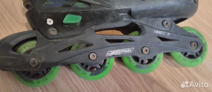 Роликовые коньки reaction 36-39 раздвижные