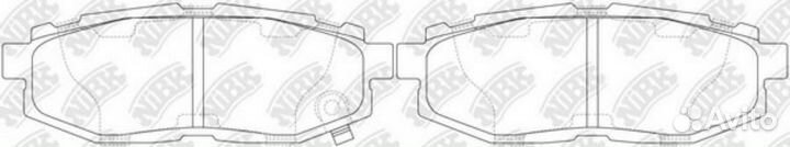 Nibk PN7803 Колодки тормозные дисковые subaru trib