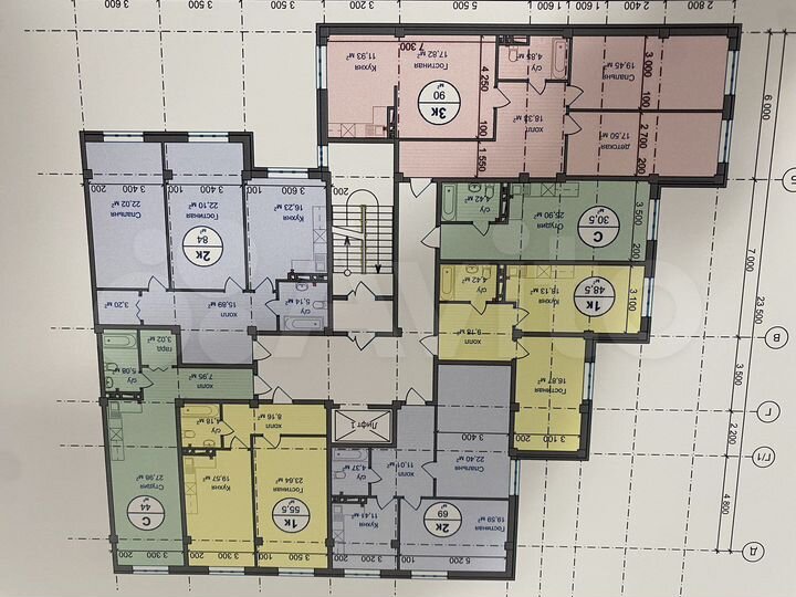 3-к. квартира, 90 м², 7/14 эт.