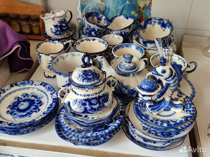 Сервиз чайный Гжель