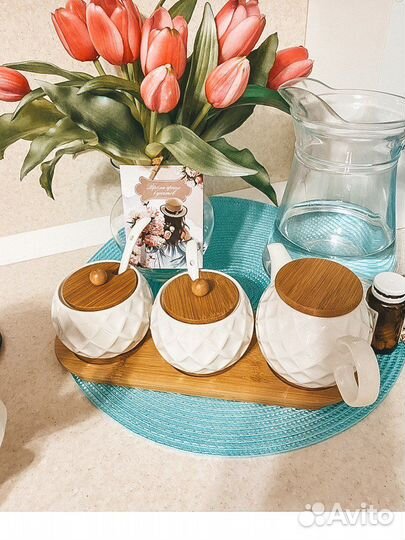 Наборы подарок учителю сахарница заварник чайник