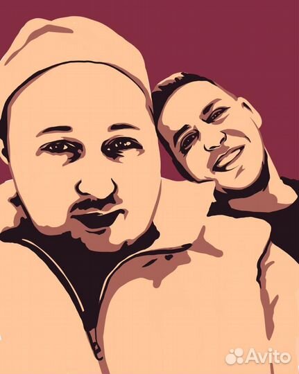 Портрет как картина по номерам