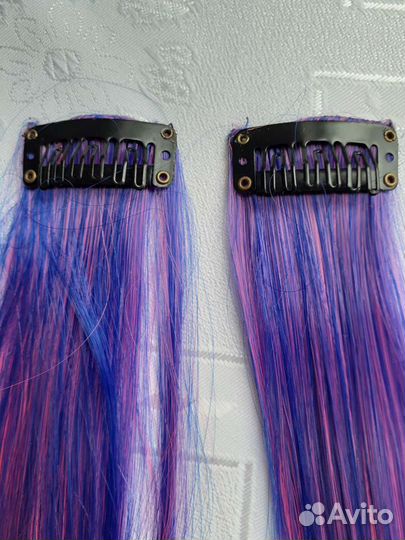 Пряди для волос цветные