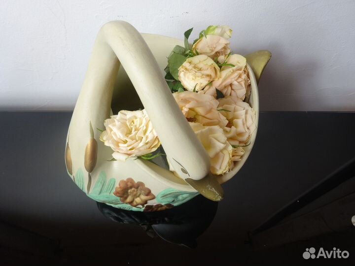 Кашпо Лебедь винтаж Франция