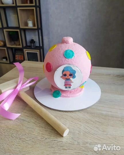 Торт шар с сюрпризом на заказ