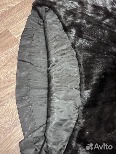 Шуба норковая 42 с капюшоном