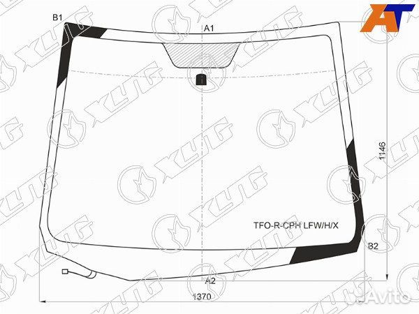 Стекло лобовое honda FIT shuttle