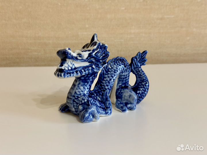Фигурка / статуэтка гжель дракон символ 2024 года