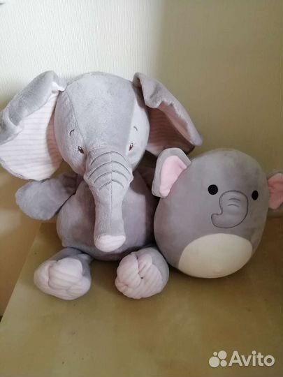 Слоны мягкая игрушка