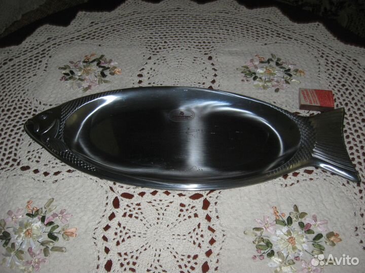 Поднос Рыба Cromargan нержавеющая сталь Германия