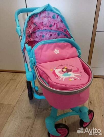 Коляска для кукол demi star 2 в 1