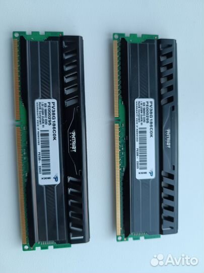 Оперативка Patriot Viper ddr3 2х4 gb 1866мгц