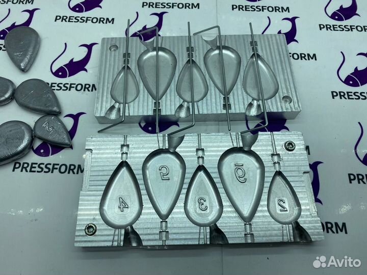 Форма для грузил (Ложка скользящая+вертлюг)