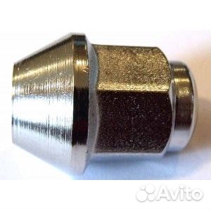 Гайка колесная М10х1.25мм (L25мм), хромир.сталь, h