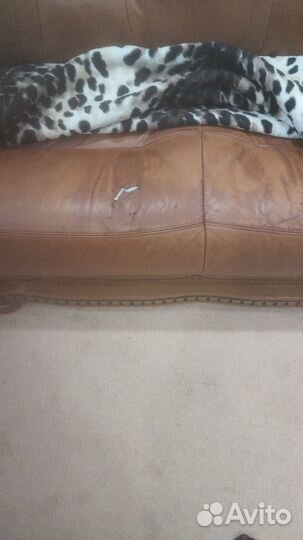 Кожаная мягкая мебель бу
