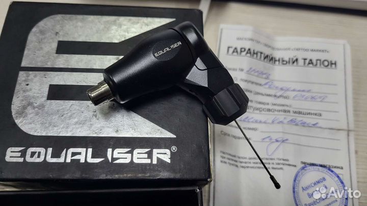 Роторная тату машинка FOX mini V2 black Equaliser