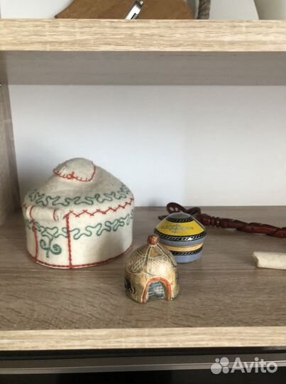 Шкатулка юрта тюбетейка из фетра