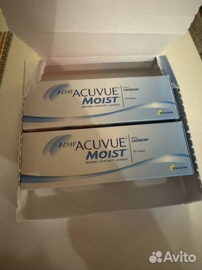 Контактныее линзы Acuvue Moist 1 day -5,5