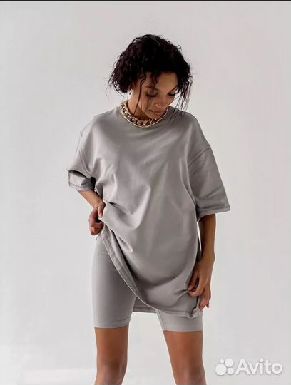 Футболка оверсайз с принтом