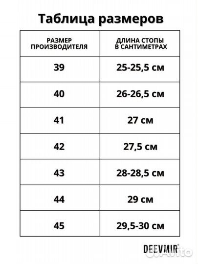 Эспадрильи мужские Deevmir 40-43 размера