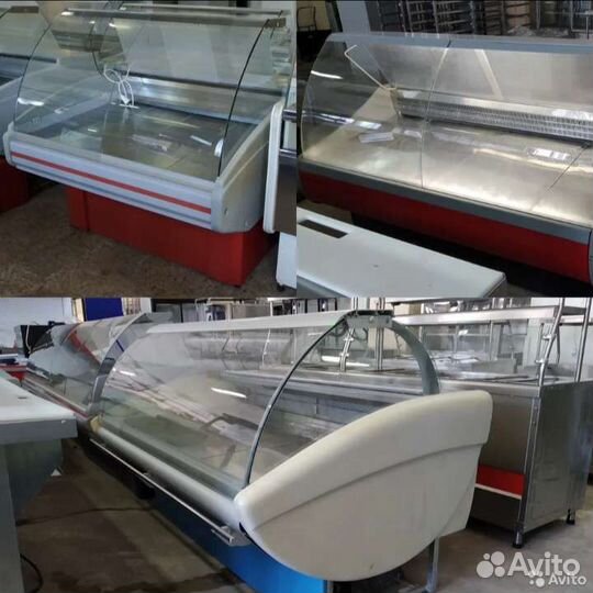 Витрины, лари, шкафы