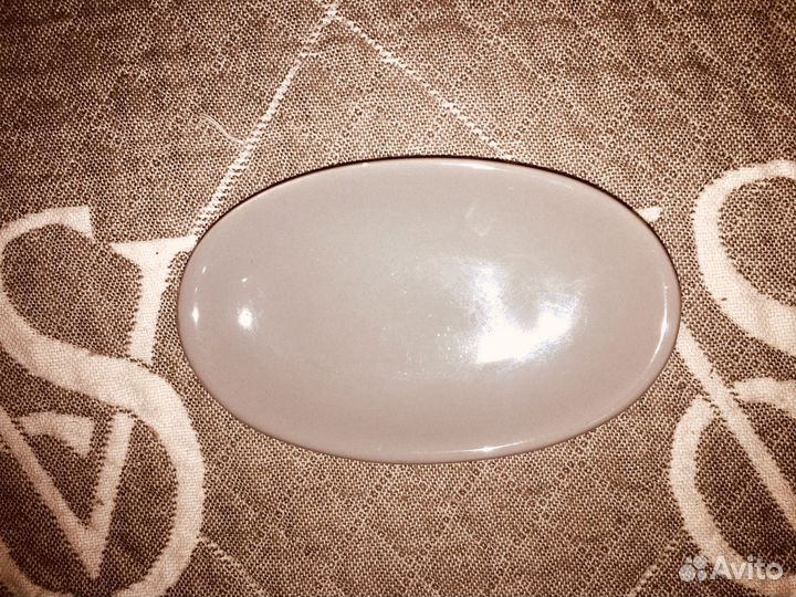 Мыльница серая керамика