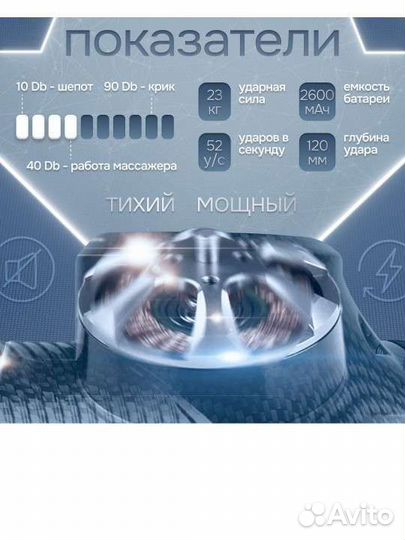 Перкусионный массажер для всего тела