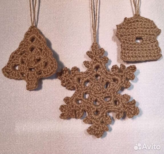 Снежинки. Новогодние украшения. Новогодний декор