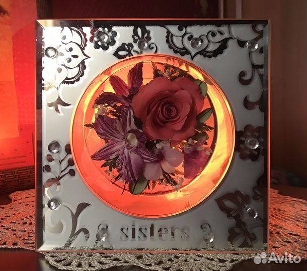 Подарочные «Живые цветы в вакуме»