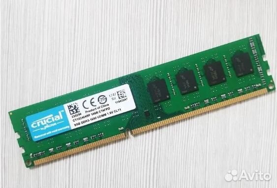 DDR3 1600 MHz 4GB Crucial dimm Новая для пк