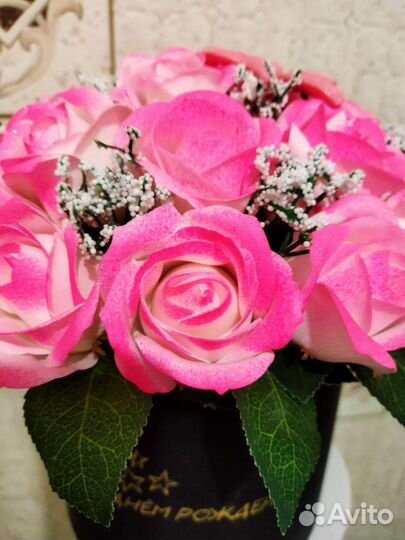 Букет цветов из мыла