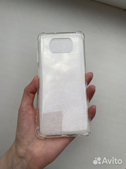 Чехол на Poco x3 pro прозрачный противоударный