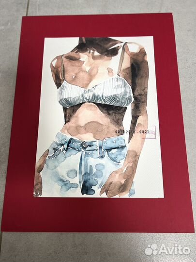 Интерьерная картина акварель