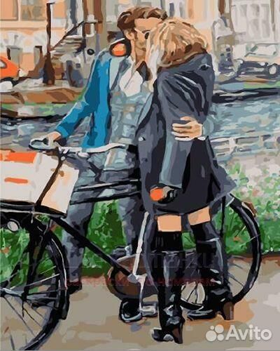 Картина по номерам 40x50 Страстный поцелуй