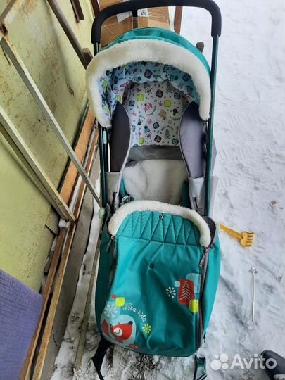 Санки коляска nika kids