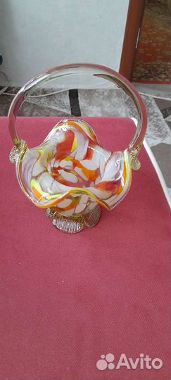 Вазочка конфетница стекло