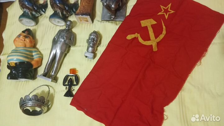 Бюст Шолохов и ст-ки Ленин и Ленин в разливе СССР