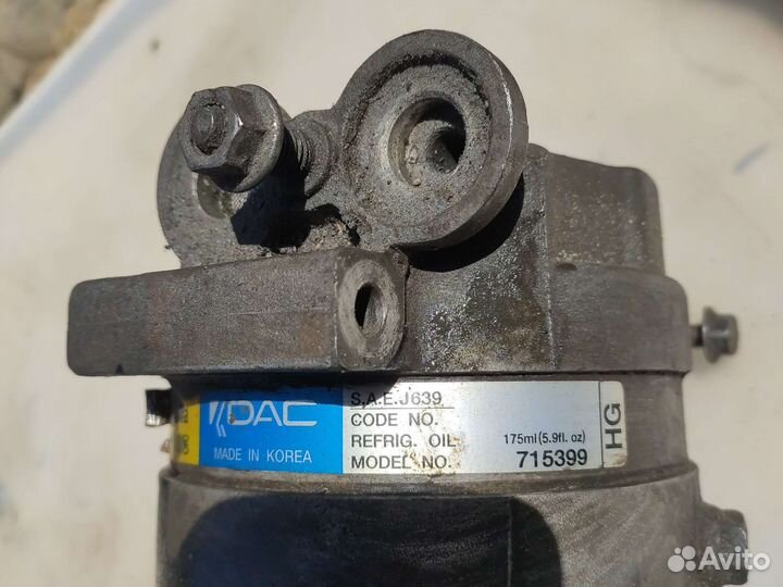 Компрессор кондиционера chevrolet lacetti aveo дэо