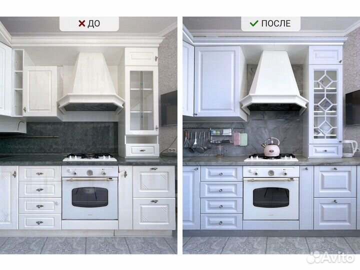 Замена столешницы, кухонных фасадов