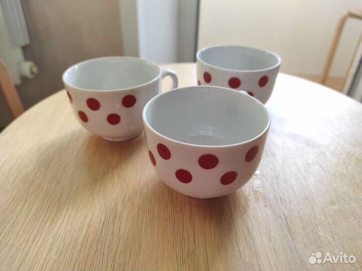 Чайные чашки СССР дулево