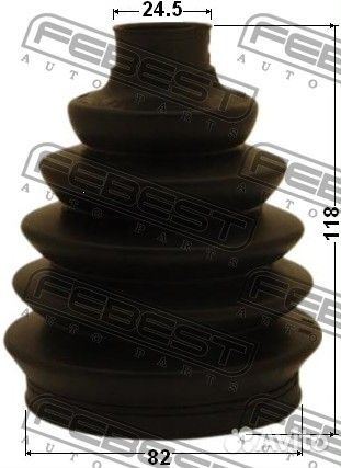 Пыльник шрус наружный комплект 82x118x24.5