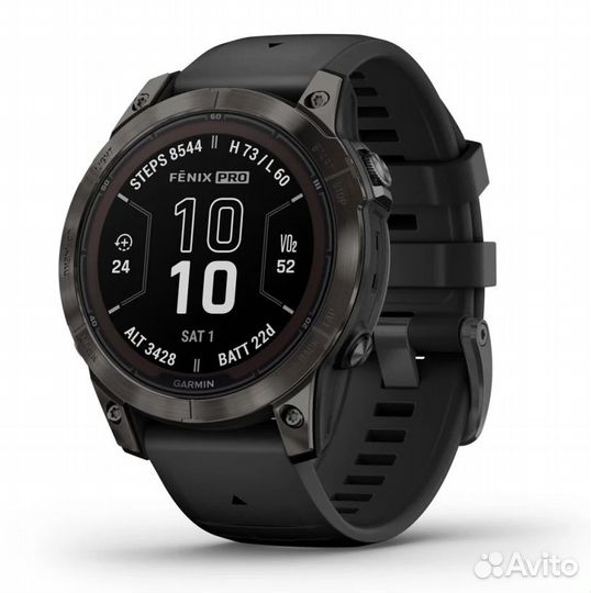 Часы Garmin Fenix 7 Pro Sapphire Solar Carbon Grey 010-02777-11