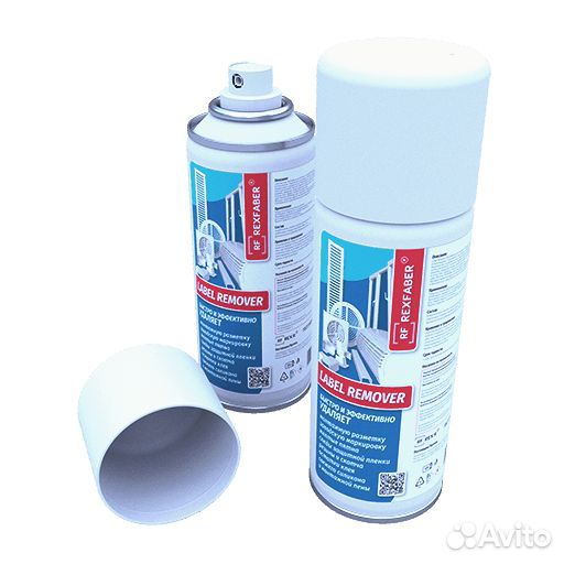 Rexfaber Label Remover 335мл. очиститель (удаляет следы клея, скотча, резины, силикона, монтажной пе