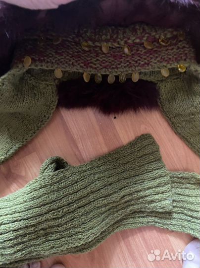 Комплект шапка и шарф для девочки